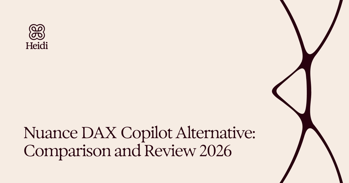 Nuance DAX Copilot Alternative: Comparison and Review 2026